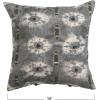 imageCreative CoOp Creative CoOp Linen Printed Pillow with HandEmbroidery and Chambray Back MulticolorBlack