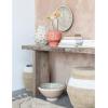 imageCreative CoOp HandPainted Terracotta Bowl with Distressed Finish Cream and Green