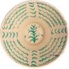 imageCreative CoOp HandPainted Terracotta Bowl with Distressed Finish Cream and Green