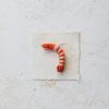 imageCreative CoOp Handmade Wool Felt Shrimp Ornament Orange Color and White