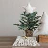 imageCreative CoOp Handmade Wool Felt Star Tree Topper with Sequins Beige