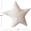 imageCreative CoOp Handmade Wool Felt Star Tree Topper with Sequins Beige