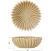 imageCreative CoOp Resin Fluted Bowl Beige