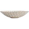 imageCreative CoOp Round Decorative Resin and Capiz Bowl White and Natural