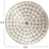 imageCreative CoOp Round Decorative Resin and Capiz Bowl White and Natural