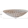 imageCreative CoOp Round Decorative Resin and Capiz Bowl White and Natural