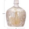 imageCreative CoOp Round Etched Mercury Glass Vase Antique Silver Finish