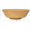 imageCreative CoOp Round HandWoven Rattan Footed Bowl Natural