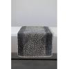 imageCreative CoOp Stonewashed Cotton Canvas Dot Pattern and Frayed Edges Table Runner 72quot L x 14quot W x 0quot H BlackBlack
