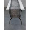 imageCreative CoOp Stonewashed Cotton Canvas Dot Pattern and Frayed Edges Table Runner 72quot L x 14quot W x 0quot H BlackBlack