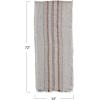 imageCreative CoOp Striped Linen and Cotton Table Runner with Fringe Multicolor