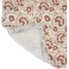 imageCreative CoOp Woven Cotton and Sherpa Throw Blanket Natural Tan and Rose