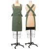 imageCreative CoOp Cotton Canvas Cross Back Pockets ampamp Rivets Green Apron Medium
