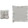 imageCreative CoOp Cotton Double Cloth Square Dish Cloths White Set of 4
