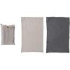 imageCreative CoOp Cotton Double Cloth Tea Towels Set of 2 in Bag Natural and CharcoalNatural  Charcoal