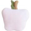 imageCreative CoOp Cotton Knit Apple Shaped Pillow with Pink Stripes