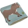 imageCreative CoOp Cotton Knit Baby Blanket with Donkey Prints Multicolor
