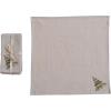 imageCreative CoOp Cotton Printed Napkins with Christmas Tree Natural Green and Red Set of 4