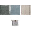imageCreative CoOp Cotton Waffle Weave Dish Cloths with Loop Blue Olive and Cream Set of 3 in Bag Misc Textiles 11quot L x 11quot W x 0quot H Multicolor