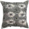 imageCreative CoOp Creative CoOp Linen Printed Pillow with HandEmbroidery and Chambray Back MulticolorBlack