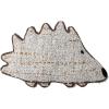 imageCreative CoOp Embroidered Hedgehog Shaped Acrylic Boucle Pillow Grey