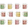 imageCreative CoOp Glass Mug with Seagrass Sleeves Multicolor Set of 12