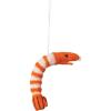 imageCreative CoOp Handmade Wool Felt Shrimp Ornament Orange Color and White