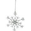 imageCreative CoOp Metal Snowflake Ornament with Glitter White