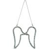 imageCreative CoOp Metal Wire and Glass Beaded Angel Wings Ornament Silver Finish
