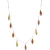 imageCreative CoOp Sisal Bottle Brush Tree Garland with Gold Balls and Jute Cord Pink Chartreuse and Orange Color
