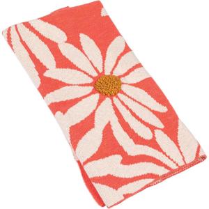 imageCreative CoOp Beautiful Cotton Knit Baby Blanket with Flower Prints Multicolor