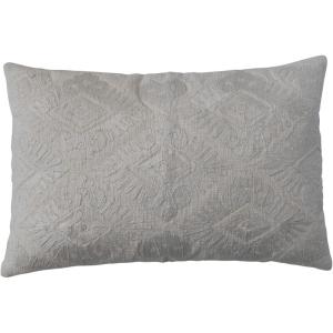 imageCreative CoOp Brocade Cotton Slub Lumbar Pillow Cover Ivory
