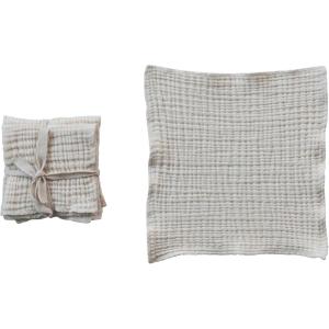 imageCreative CoOp Cotton Double Cloth Square Dish Cloths White Set of 4