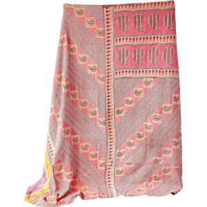 imageCreative CoOp Cotton Multicolor Vintage Kantha Quilt Coverlet Each one Will Vary