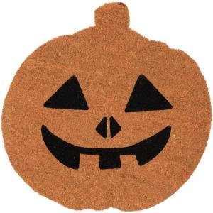 imageCreative CoOp Natural Coir JackOLantern Door Mat