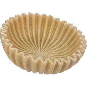 imageCreative CoOp Resin Fluted Bowl Beige
