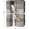 imageCreative CoOp 28quot L x 18quot W Cotton Printed Tea Towels wTie wWood Beads Multi Color Plaid Set of 3