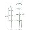 imageCreative CoOp 2Piece Powder Coated Metal Trellis Green and Mint Color