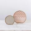 imageCreative CoOp Brass ampamp Glass Holds 512quot Round Photo Frame Multi Color