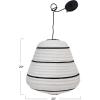 imageCreative CoOp DF4665 Tainan Lantern Pendant White ampamp Black