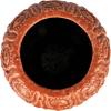 imageCreative CoOp Embossed TerraCotta Footed VasePlanter with Crackle Glaze Coral