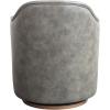 imageCreative CoOp Faux Leather Upholstered Swivel Chair Grey