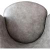 imageCreative CoOp Faux Leather Upholstered Swivel Chair Grey