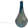 imageCreative CoOp Glass Opal Finish ampamp Linen Shade Set of 2 Table Lamp Set 15quot L x 15quot W x 32quot H Green Blue