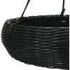 imageCreative CoOp HandWoven Rattan Jute Rope Hanger Hanging Basket 24quot L x 24quot W x 7quot H Black