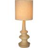 imageCreative CoOp Handmade Paper Mache Table Lamp with Cotton Shade Natural