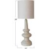imageCreative CoOp Handmade Paper Mache Table Lamp with Cotton Shade Natural