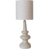 imageCreative CoOp Handmade Paper Mache Table Lamp with Cotton Shade Natural