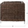 imageCreative CoOp Handwoven Vine and Wire 2Piece Folding Garden Fence Natural Cloches 28quot L x 28quot W x 23quot H