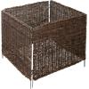 imageCreative CoOp Handwoven Vine and Wire 2Piece Folding Garden Fence Natural Cloches 28quot L x 28quot W x 23quot H